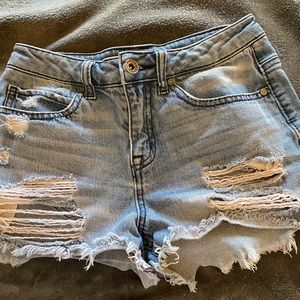 empyre blue jean shorts